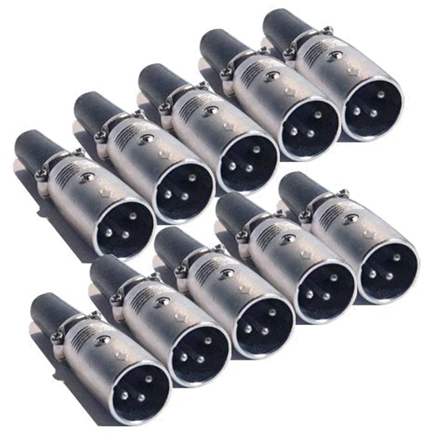 MR DJ USA XLRMH10 5 Pair XLR Male Head 3 Pin Connector Allows for Speaker Cables