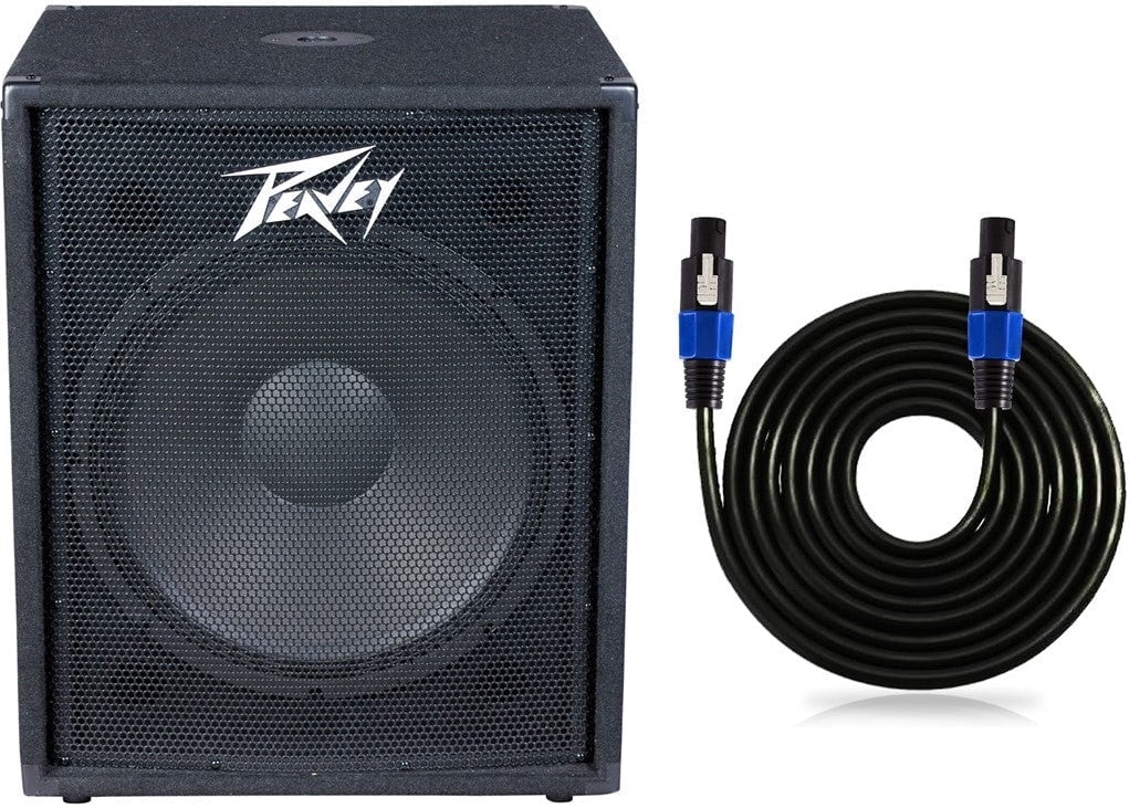Peavey PV 118 18" Professional Passive Subwoofer 25' 2-Conductor Speakon to Speakon