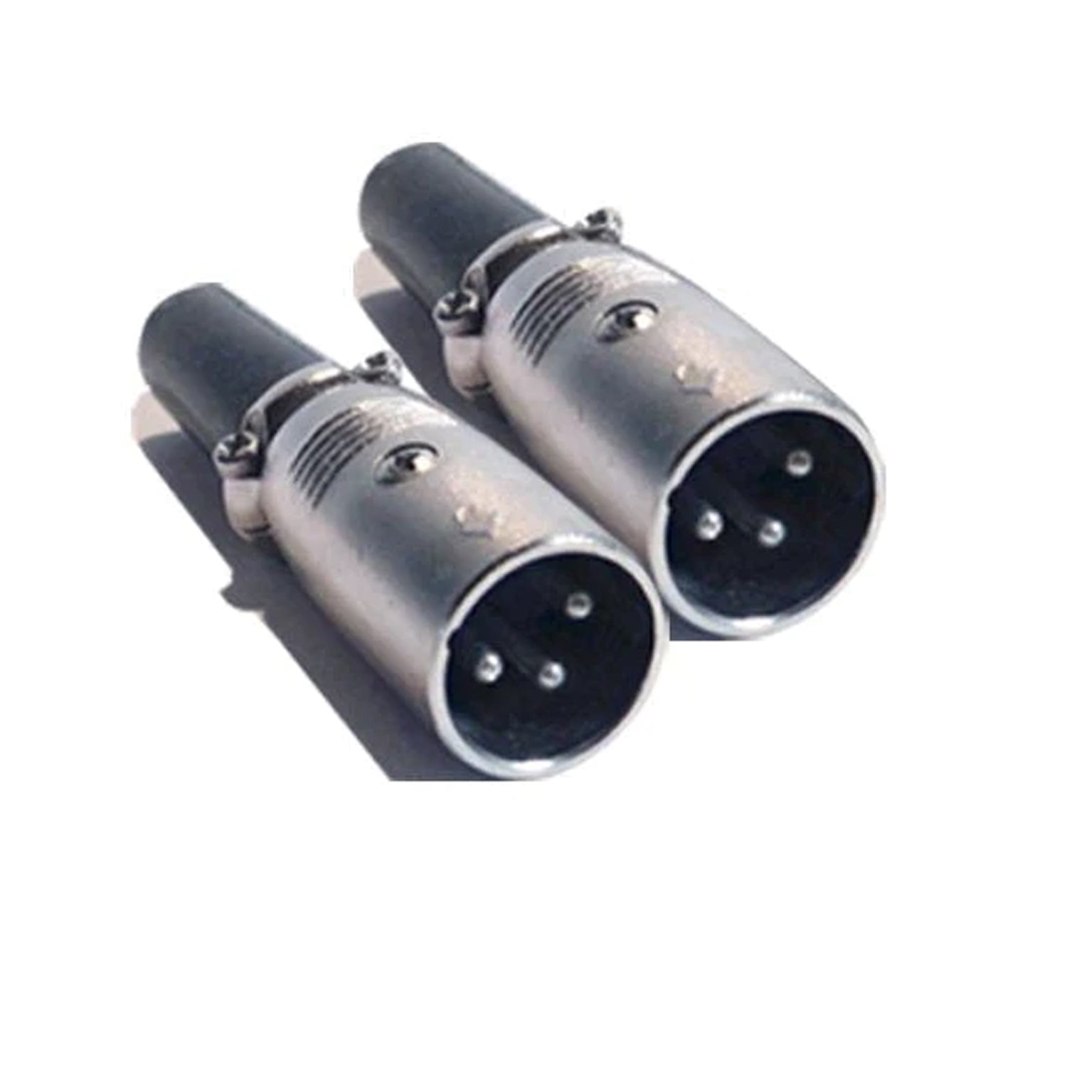 MR DJ USA XLRMH2 1 Pair XLR Male Head 3 Pin Connector Allows for Speaker Cables