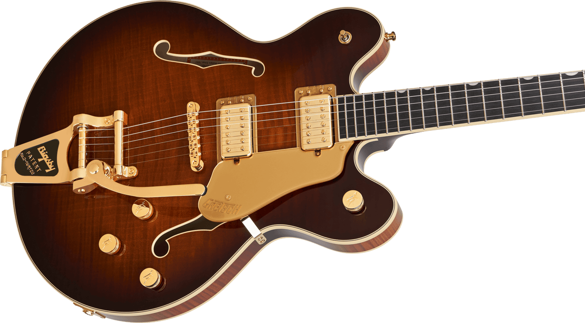 Gretsch 2400781831 Broadkaster LX Figured Semi-hollowbody Electric Guitar - Havana Burst
