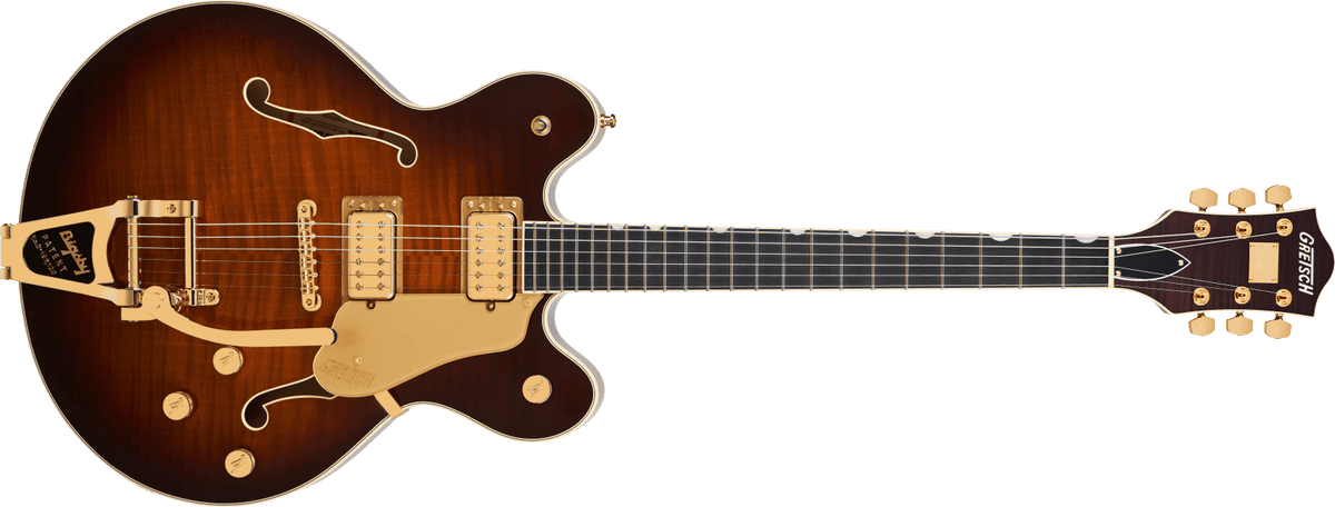 Gretsch 2400781831 Broadkaster LX Figured Semi-hollowbody Electric Guitar - Havana Burst