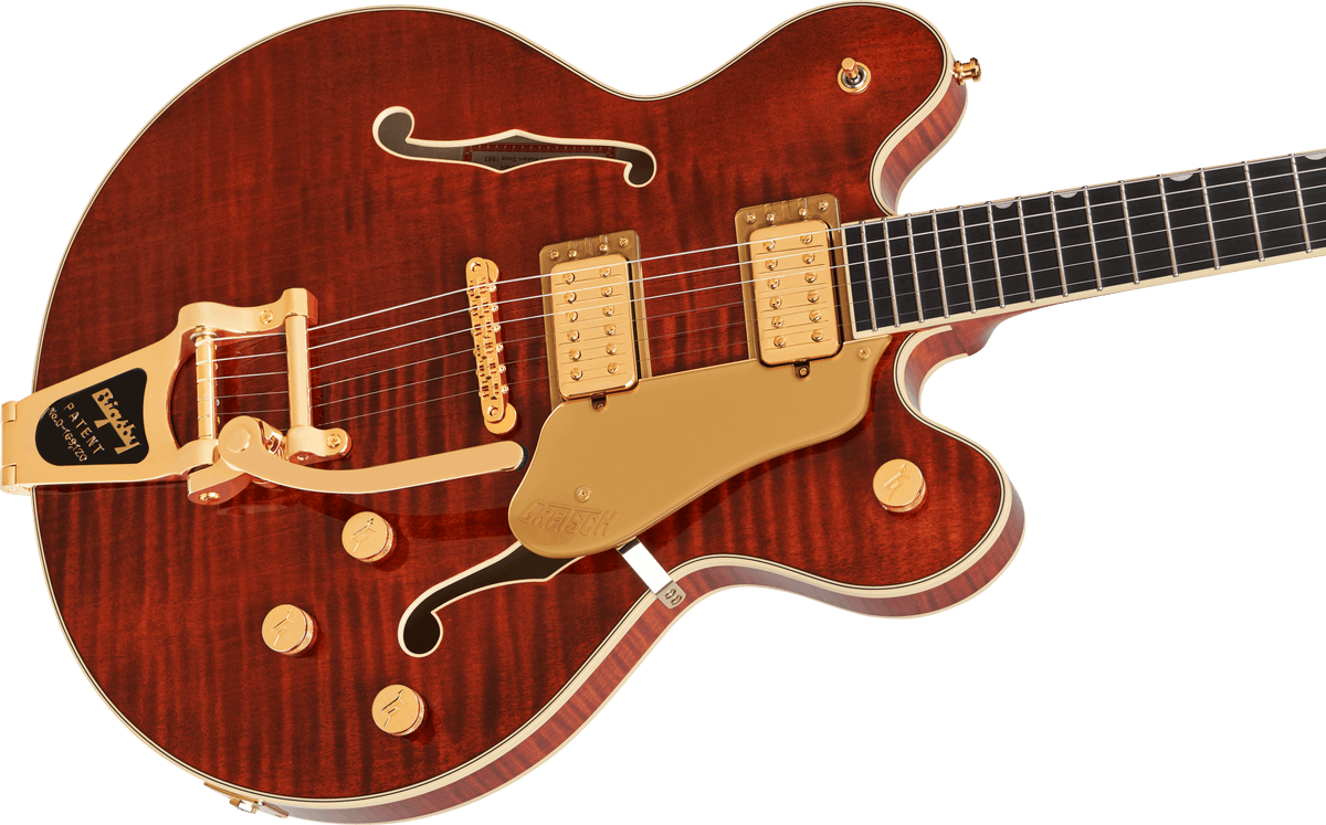 Gretsch 2400781878 Broadkaster LX Figured Semi-hollowbody Electric Guitar - Bourbon Stain