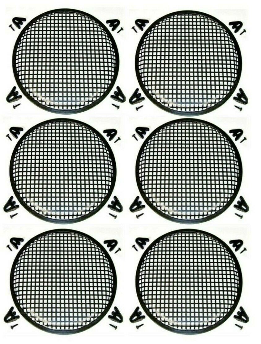 6 MK Audio 10" Subwoofer Metal Mesh Cover Waffle Speaker Grill Protect Guard DJ Car Audio