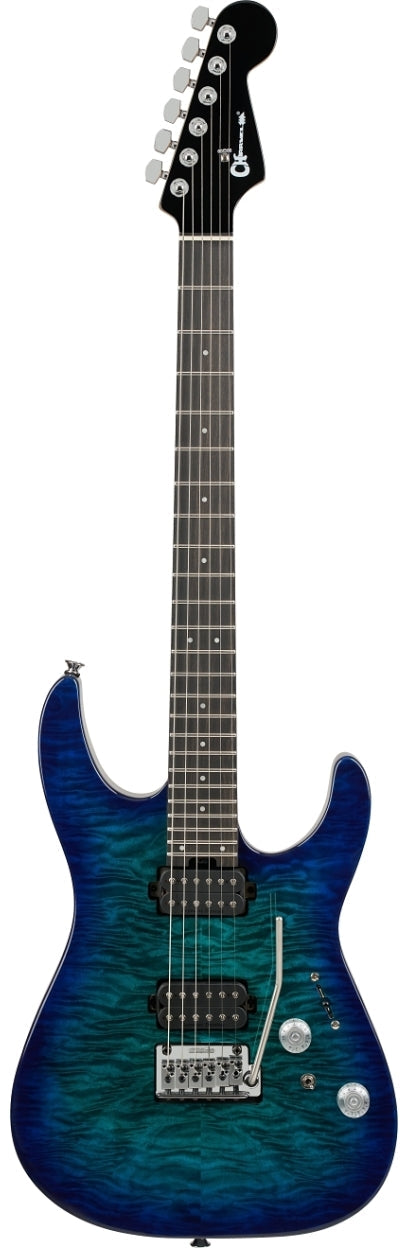 Charvel 2972811521 Pro-Mod Plus Dinky DK24 QM Electric Guitar - Chlorine Burst
