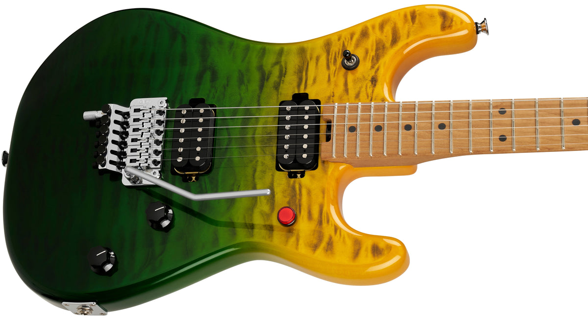 EVH	 5108310390 5150® Series Deluxe QM, Baked Maple Electric Guitar - Limeade Zest