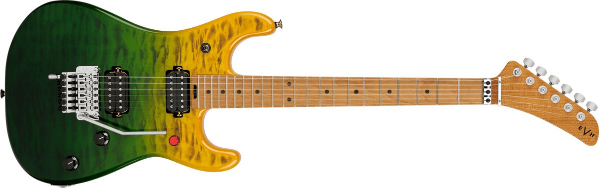 EVH	 5108310390 5150® Series Deluxe QM, Baked Maple Electric Guitar - Limeade Zest