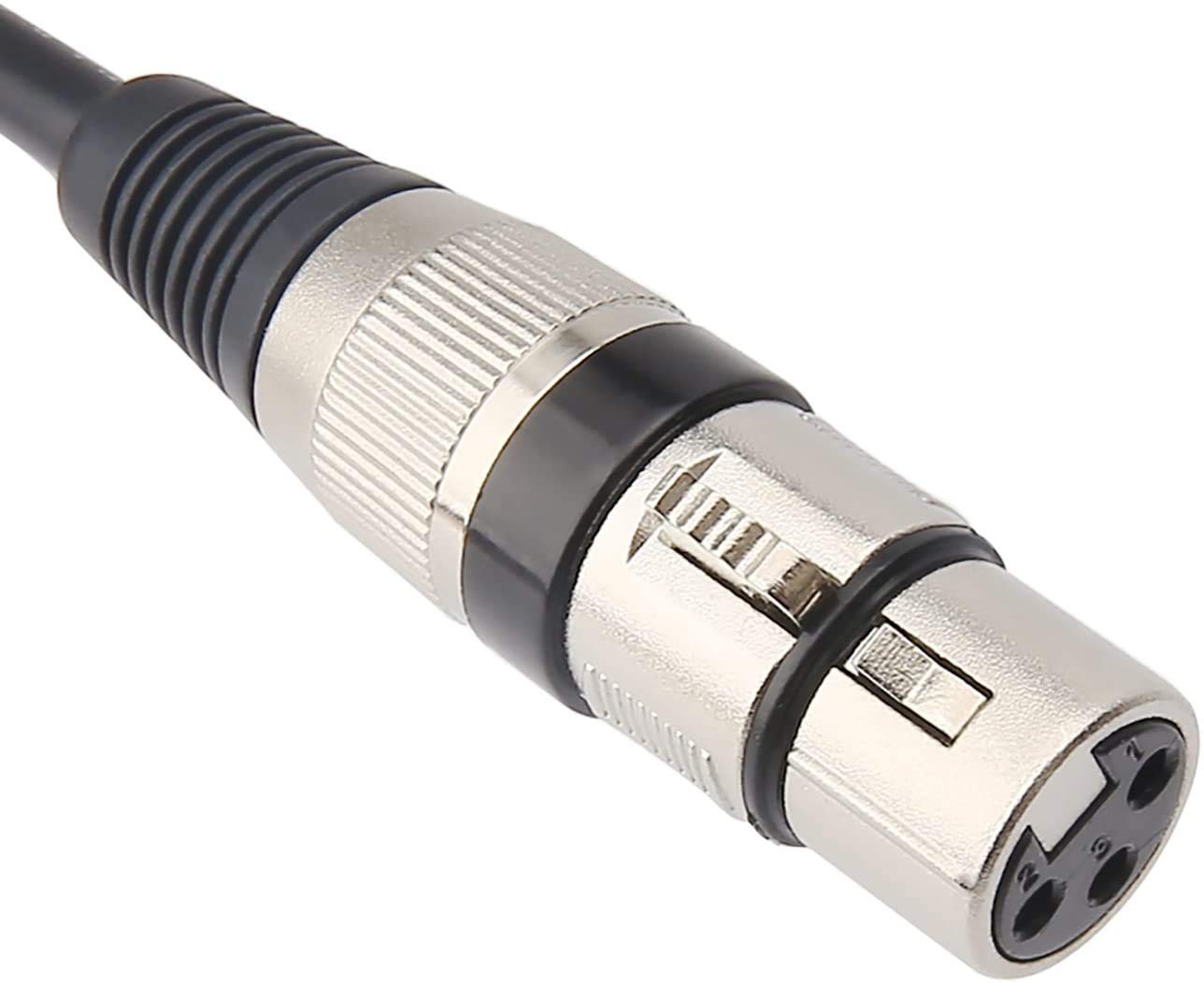 MR DJ CQSXF100 100' Pro PA DJ Karaoke XLR Female to 1/4" TRS Stereo Male Plug Audio Balanced Microphone Cable