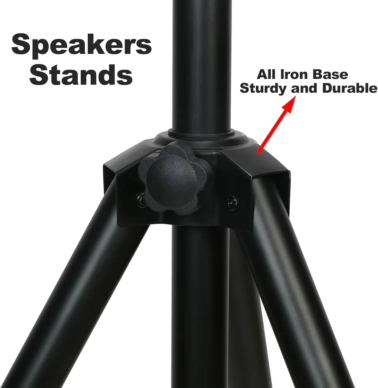 MR DJ SS350S Universal Silver Folding Tripod PRO PA DJ On Stage Speaker Stand