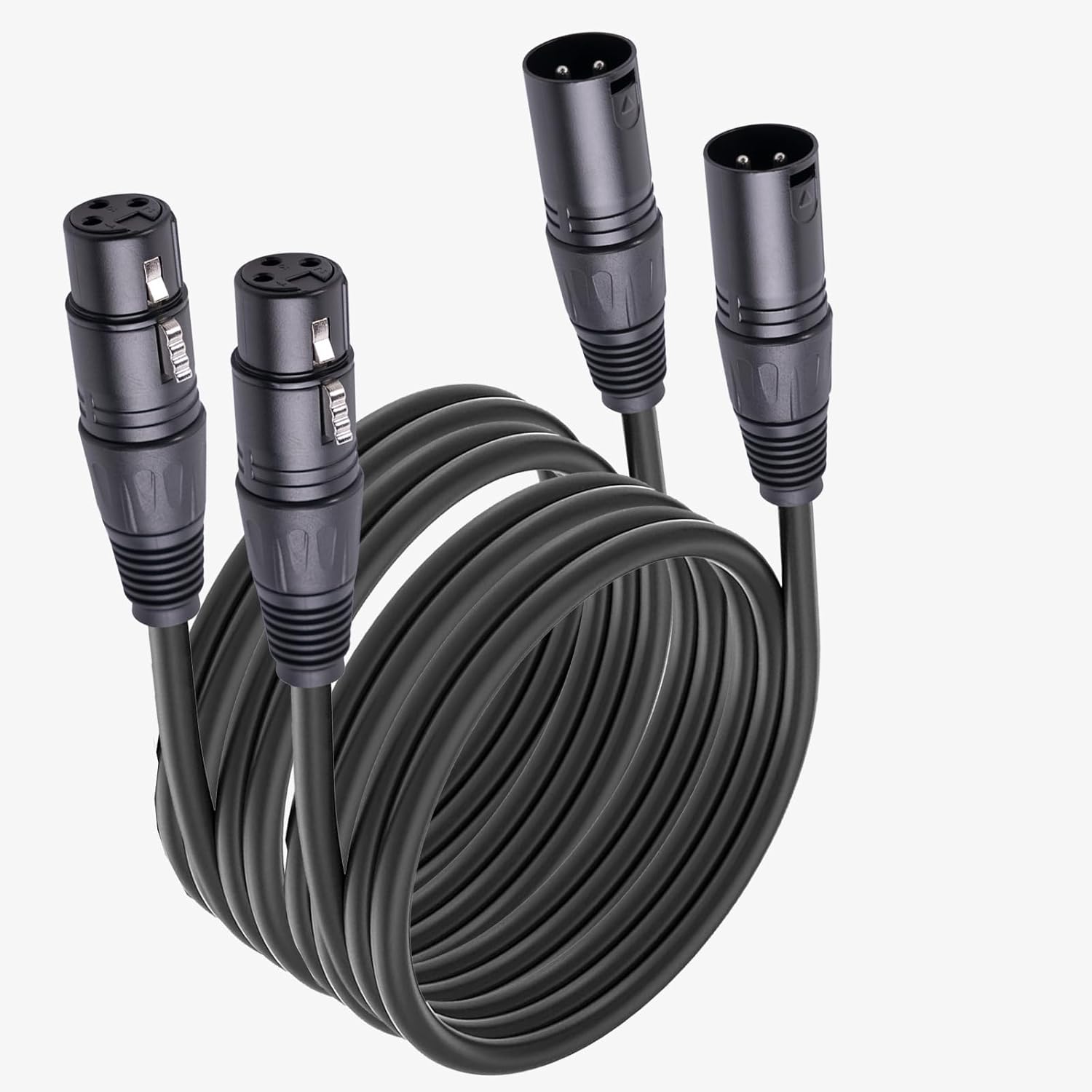2 MR DJ CXMXF30 30' XLR Male to XLR Female Microphone Balanced Instrumental Dj XLR Interconnect Cable