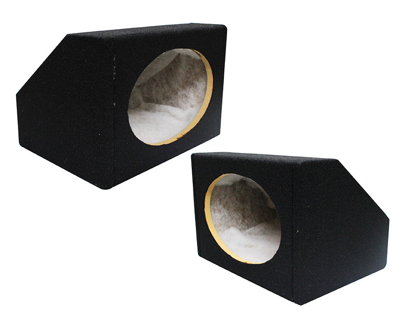 Absolute 6.5PKB Pair of 6.5" Single Angled Sealed Speaker Enclosures - Black