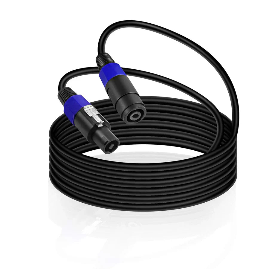 MR DJ CSMSF25 25 Feet PRO PA DJ Speakon Male to Speakon Female Speaker Cable