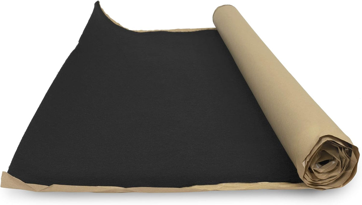 Absolute ACA3BK 4' x 3' Black Self-Adhesive Carpet Liner for Subwoofer Boxes Speaker Enclosures Car Trunks