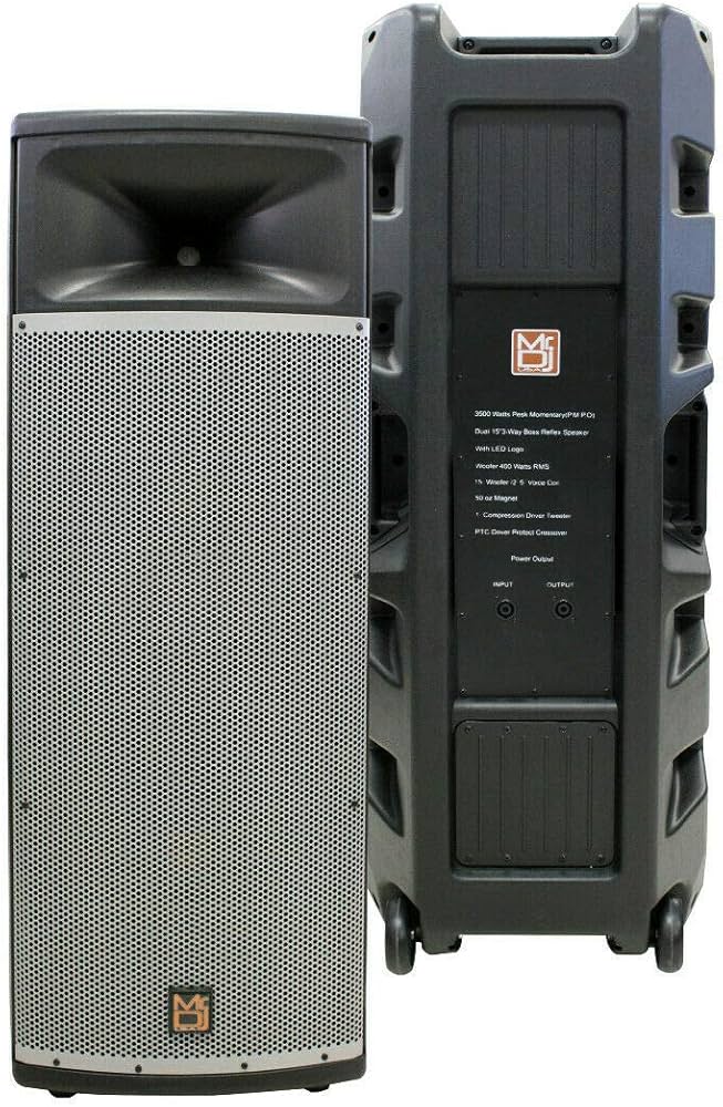 MR DJ PRO215S PA DJ Passive Speaker PRO PA DJ Dual 15" 3-Way Full-Range Passive DJ PA Multipurpose Live Sound Loudspeaker
