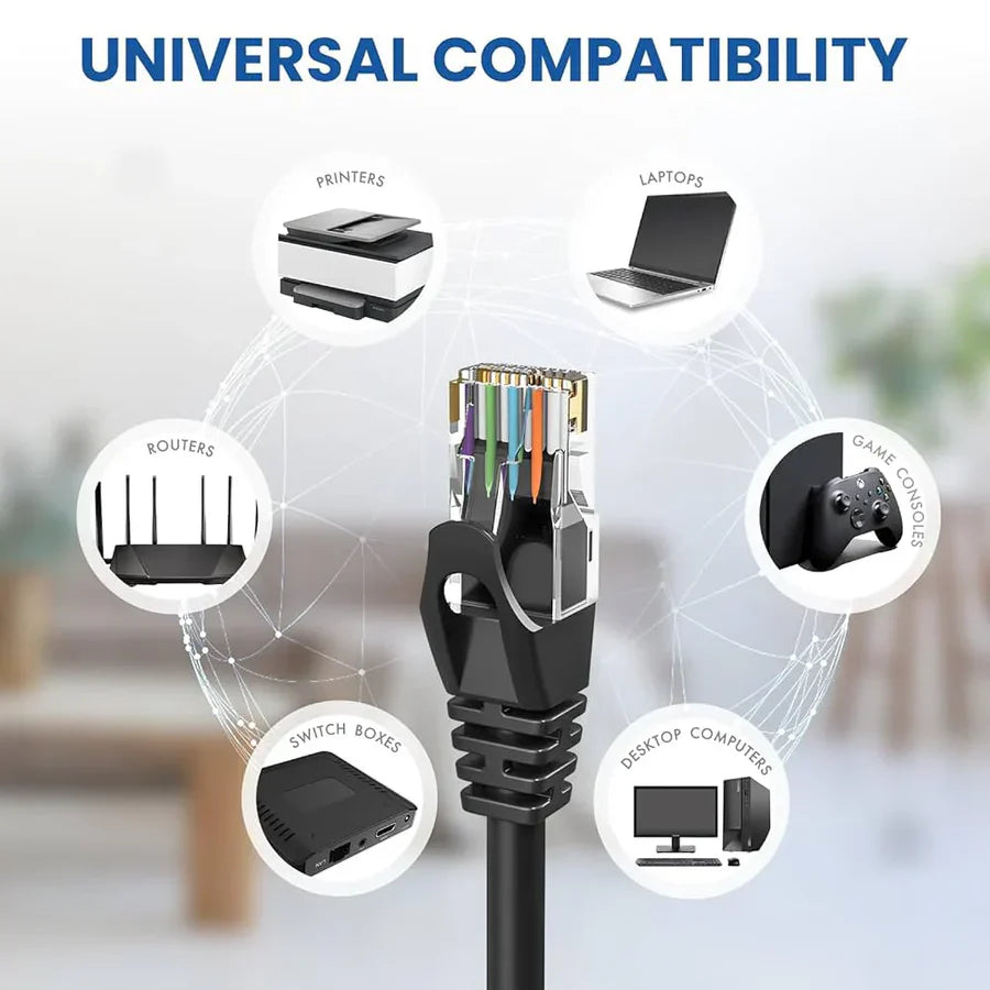 Absolute AEC1000WH 1000' Cat6 Ethernet White Bulk Network Copper Cable