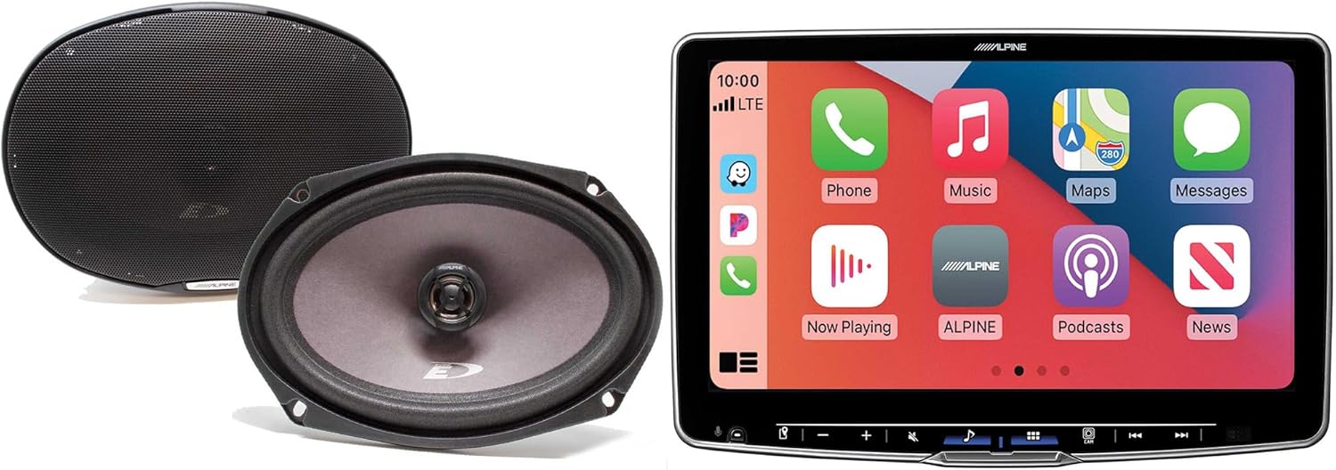 Alpine ILX-F511 11" Multimedia Receiver & Alpine SXE-6926S 6x9 Coax Speakers