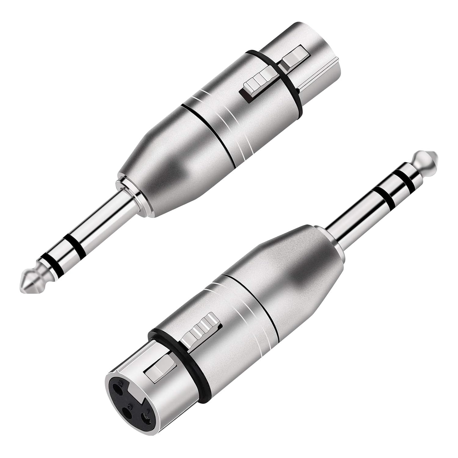MR DJ XFTRS-2 1/4" TRS to Balanced XLR Female Adapter 2-Pack