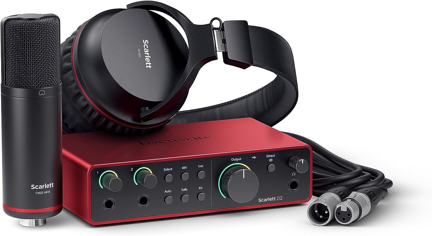 Focusrite Scarlett 2i2 Studio 4th Gen Recording Package Bundle MR DJ Pop Filter