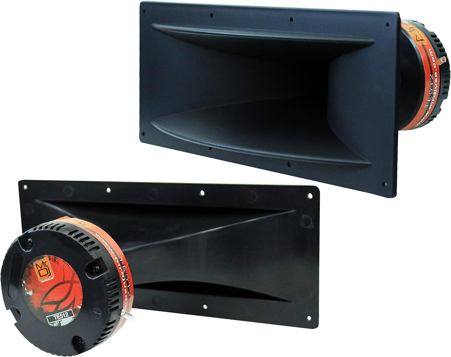 MR DJ TE-512 5"x12" 300W PRO Audio PA/DJ Wide Screw-ON Type Piezo Compression Horn Tweeter