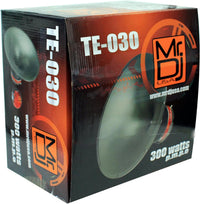 MR DJ TE030 12" Round 300W PRO Audio PA/DJ Wide Screw-ON Type PIEZO Compression Horn Tweeter full box