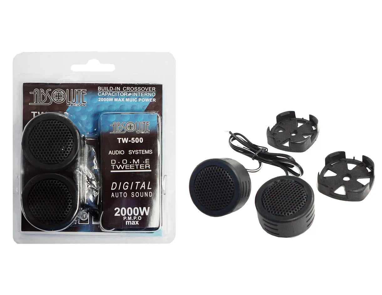 4 Pairs 2000 Watts Car Audio Piezo Super Dome Tweeter
