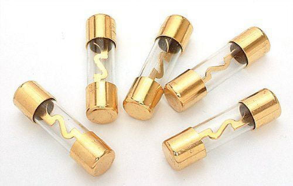 Absolute AGU100-5 100 Amp Gold-Plated AGU Glass Fuse (5 Pack)