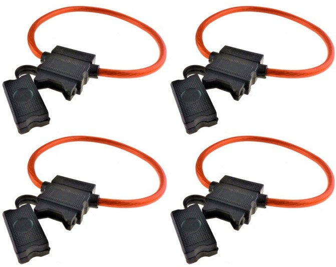 5 XP Audio XATC8G 8 Gauge ATC In-Line Blade Fuse Holder OFC Copper Wire Protection