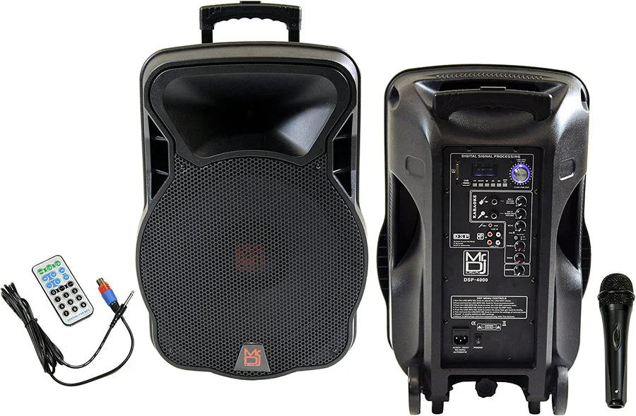 MR DJ DSP4000 PRO Bluetooth DSP FM Radio PA DJ Speaker