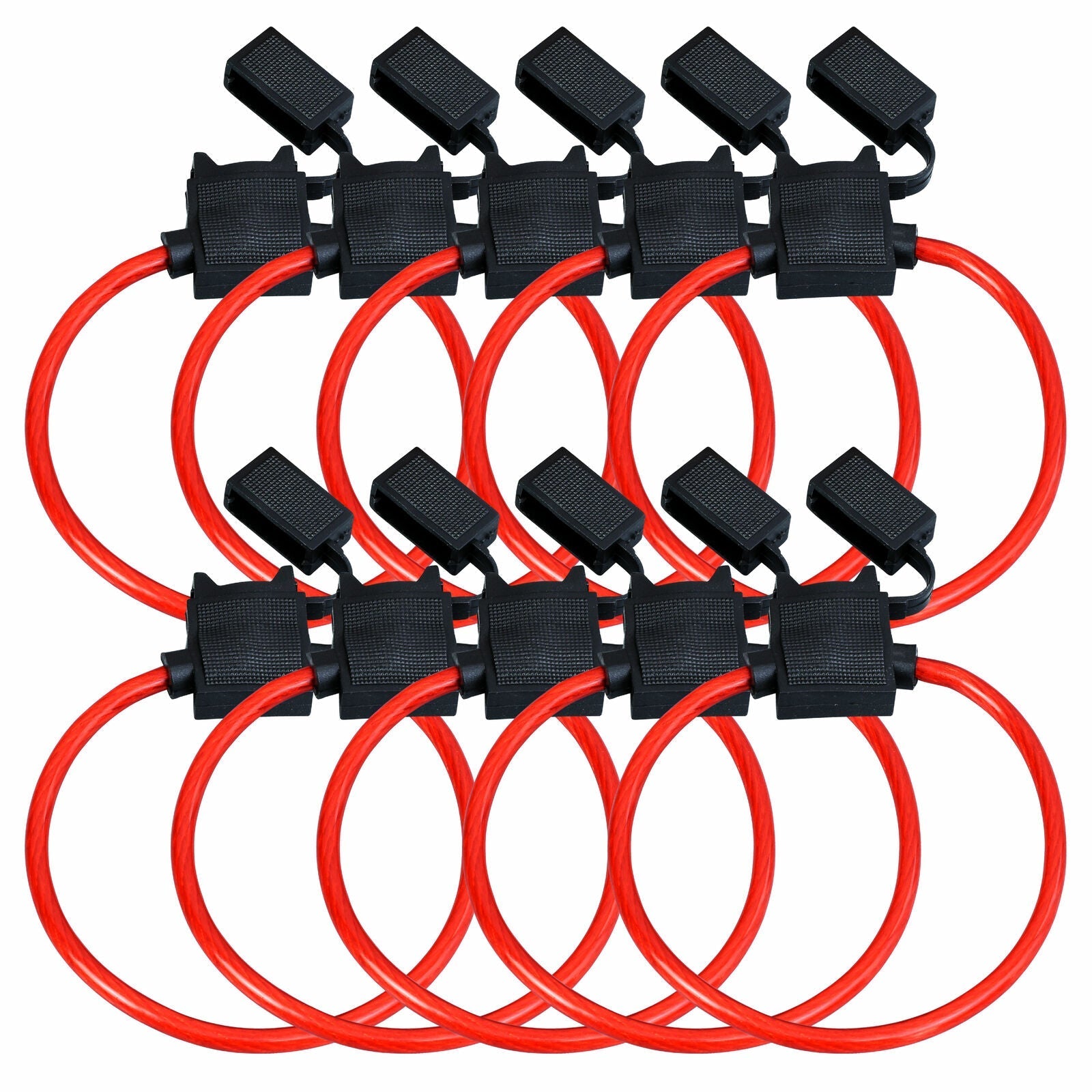 100 XP Audio XATC8G 8 Gauge ATC In-Line Blade Fuse Holder OFC Copper Wire Protection