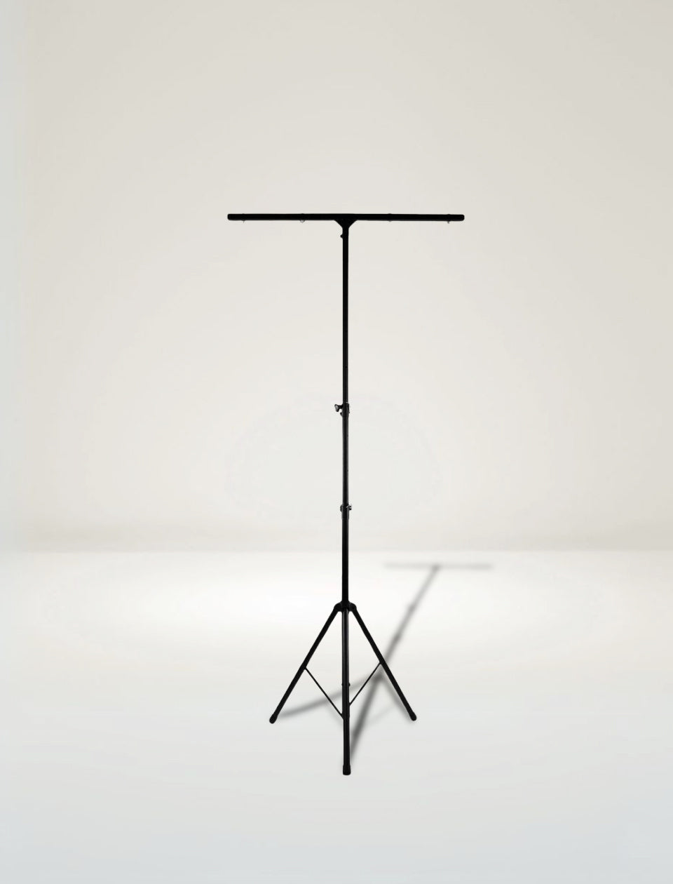 MR Dj LS-100 9 Ft DJ Lighting Tripod Portable Stage T-Bar Light Stand w/ Cross Bar FS-adapter