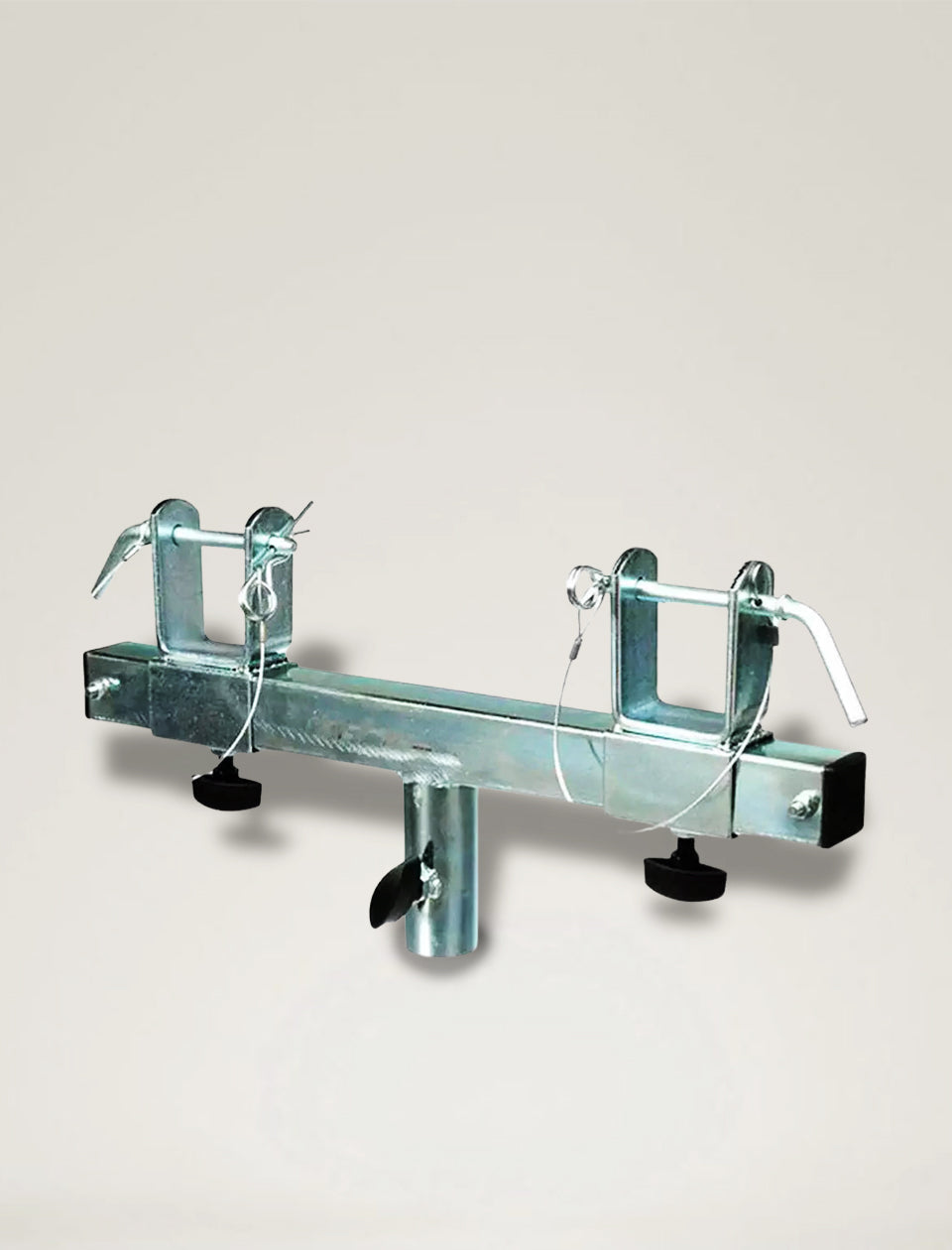 MR DJ SBC250 Universal Chrome T-Adapter Triangle/Square Truss Adapter Bracket Tripod Crank Light Stand Bar