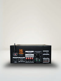 MR DJ PMX9800 5000W PA DJ Audio Mixer Powered Soundboard EQ DSP Bluetooth FM back panel connections