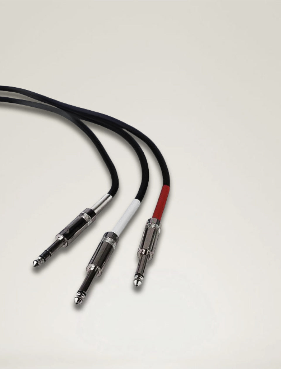 MR DJ CQMQ3 3' Pro PA DJ Karaoke One 1/4" Male Stereo to Two 1/4" Y-Adapter Male Mono