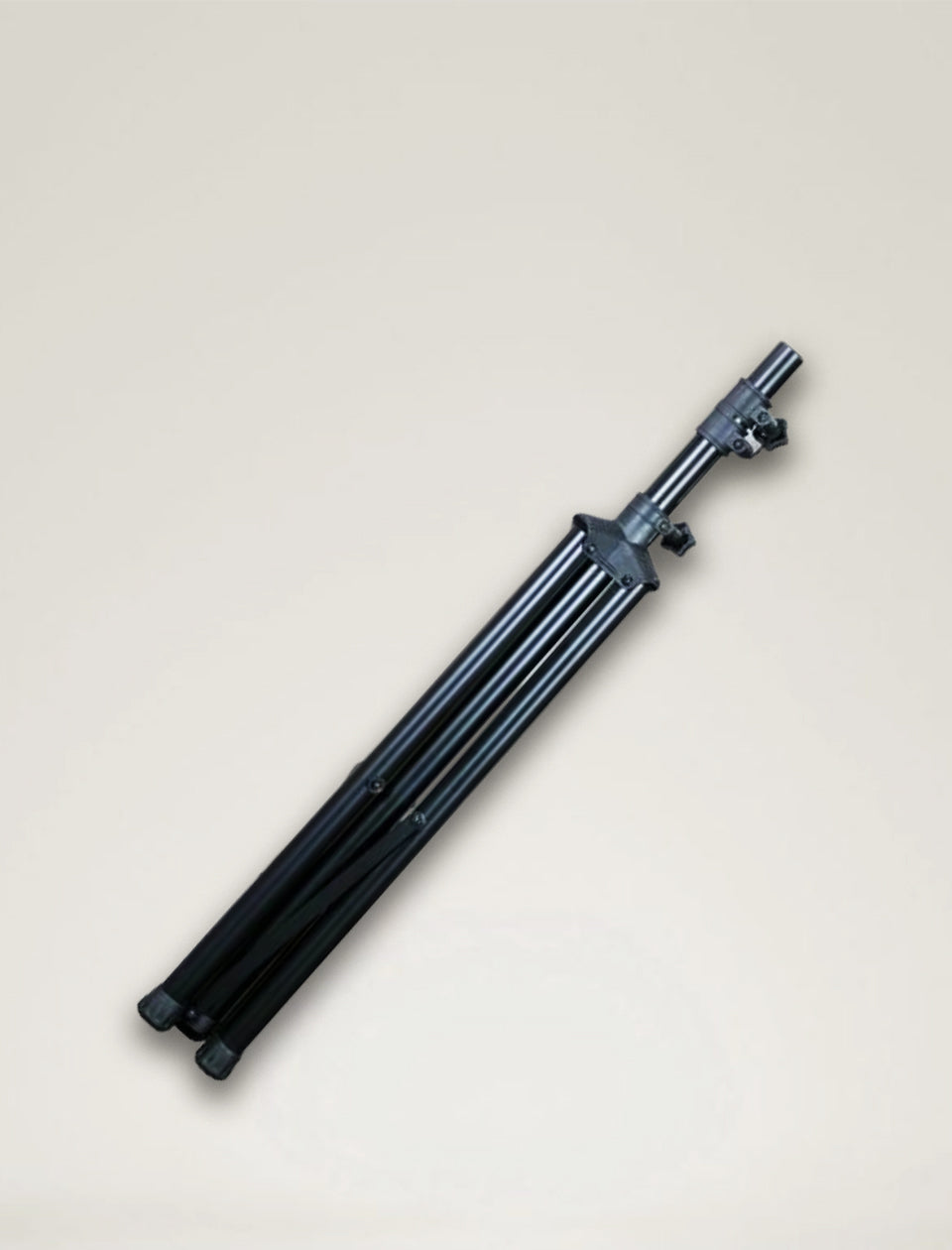 MR DJ SS450 Universal Folding Tripod PRO PA DJ On Stage Speaker Stand with Mounting Plate in a folded position