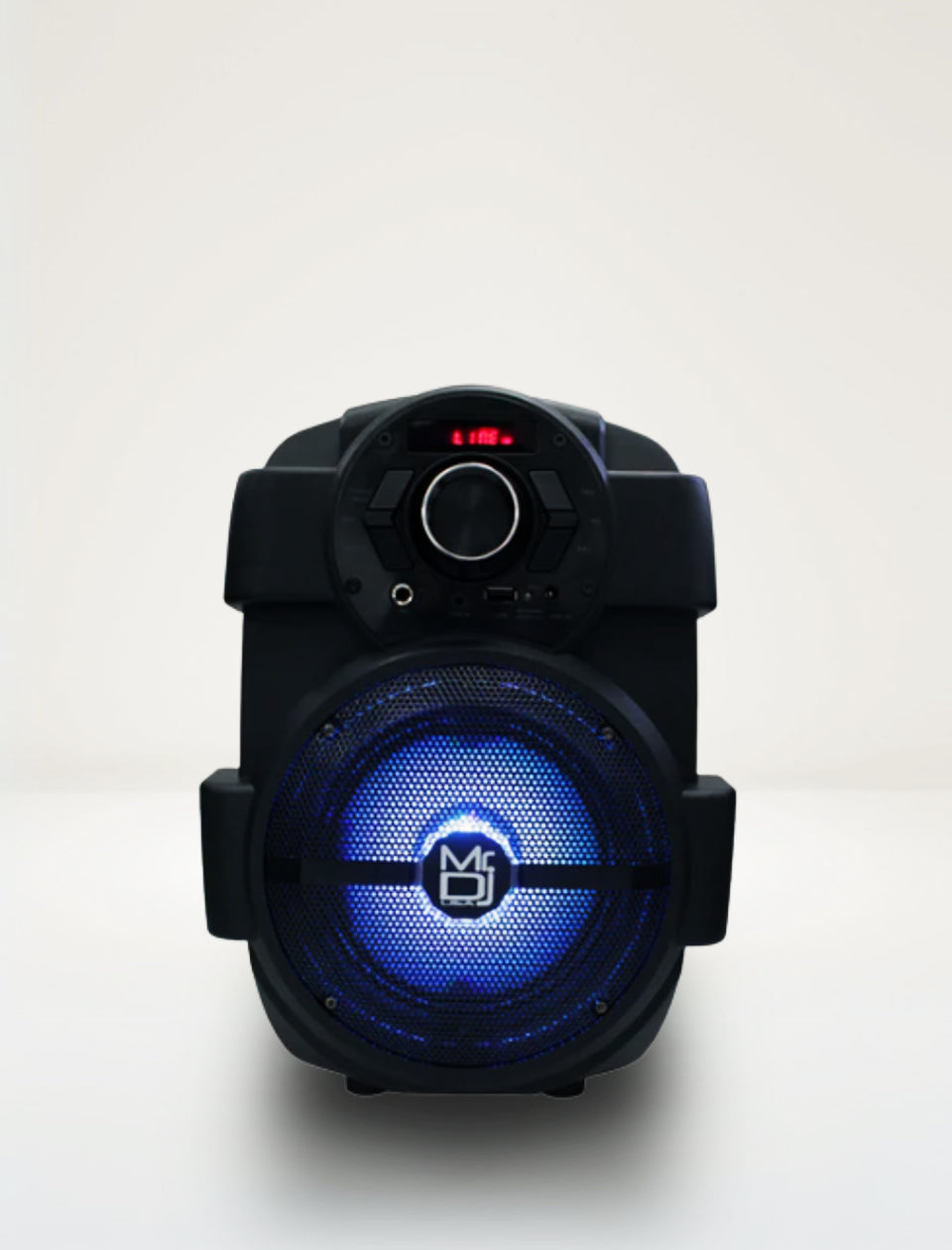 MR DJ PSE80BT 8" Portable Active Speaker with Rechargeable Battery Party Speaker with Bluetooth