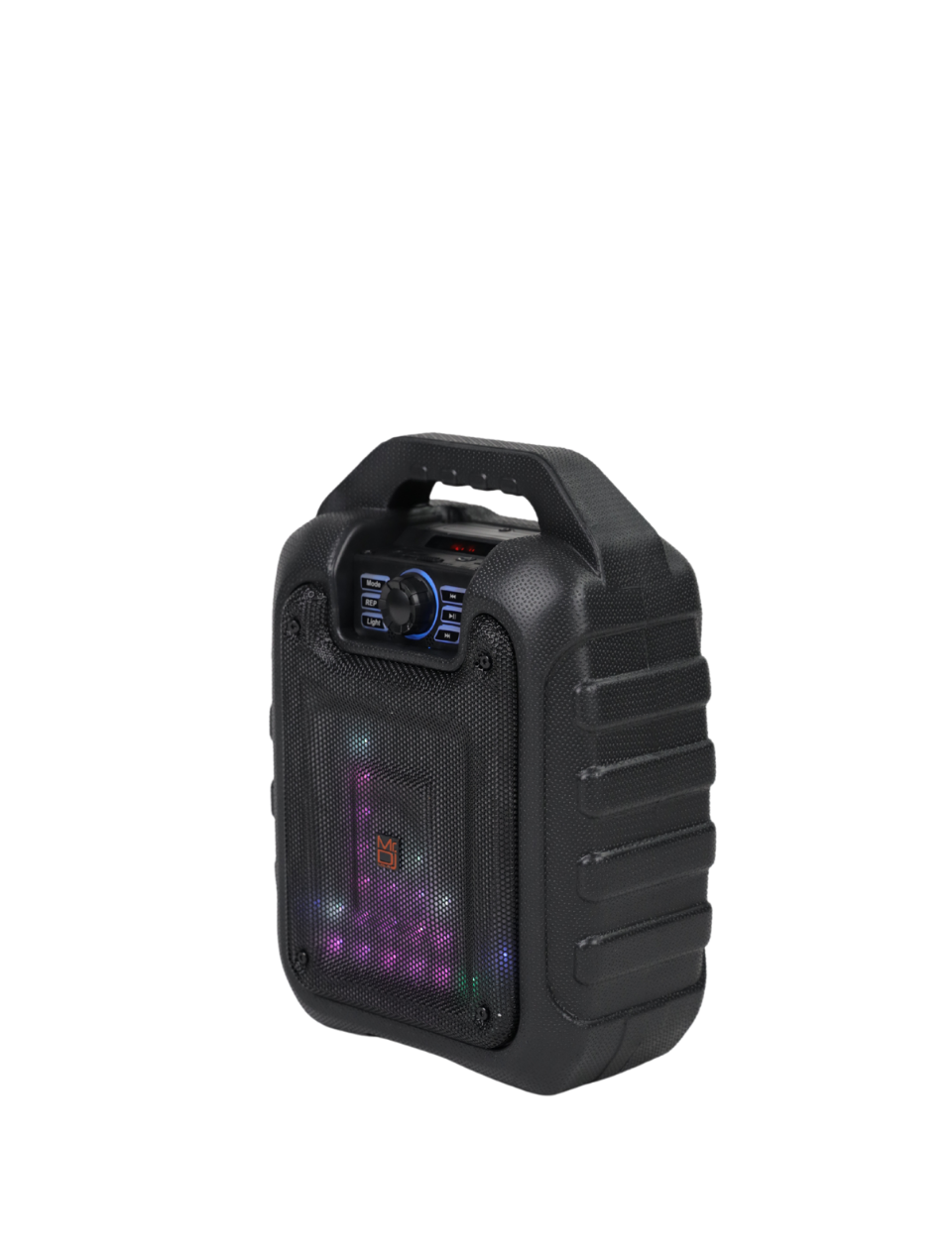 MR DJ DISCO 5.25" Portable Bluetooth Speaker Karaoke Sound Activated Lights, Battery Powered, FM Radio, USB/Micro SD Card, & LED Party Light