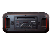 MR DJ FIRE-FLAME Double 6.5" Rechargeable Portable Karaoke Speaker with Party Flame Lights Microphone TWS USB FM Radio