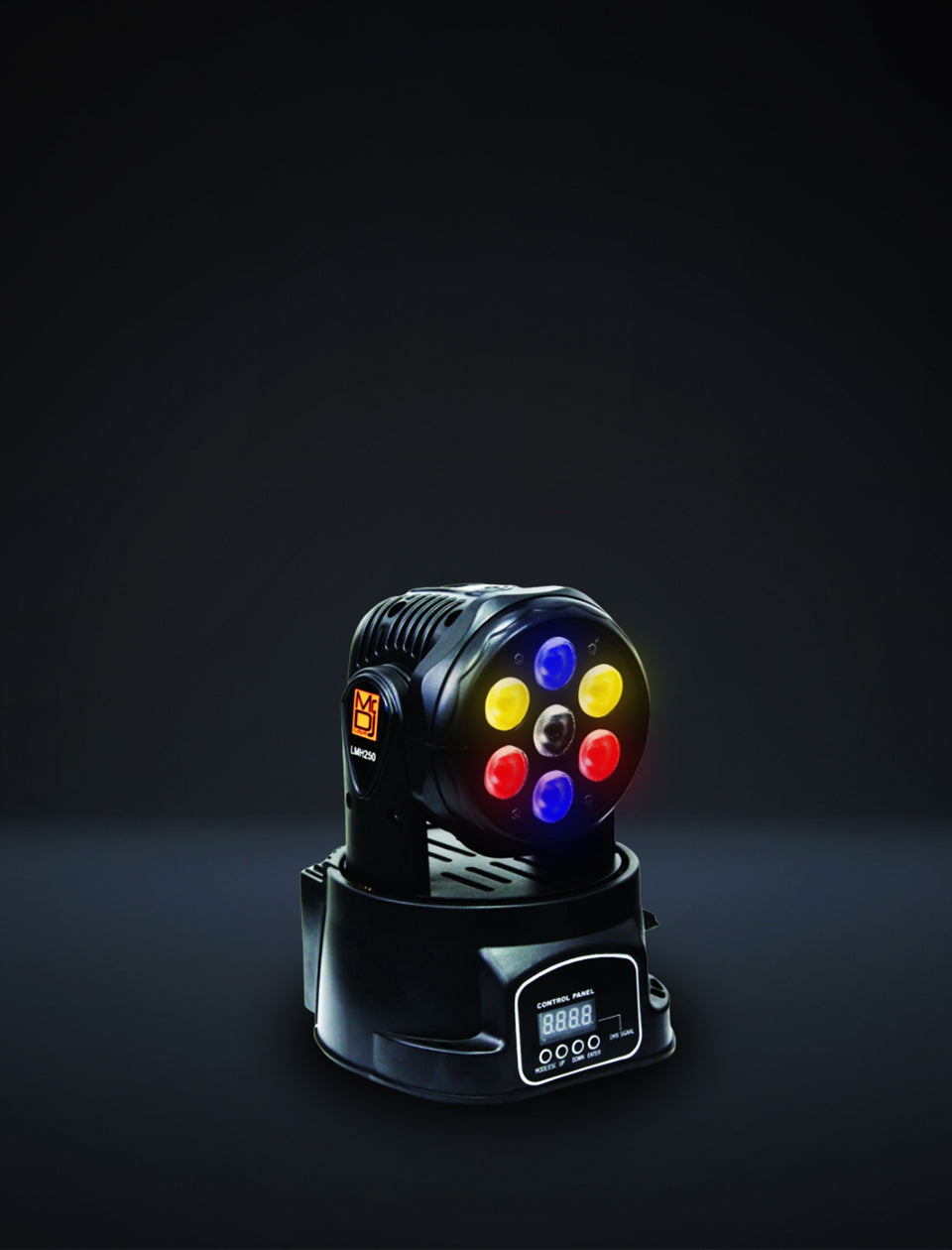 MR DJ LMH250 100W RGBW 7-LED Wash Moving Head Light DMX Stage Light DJ Party Lights