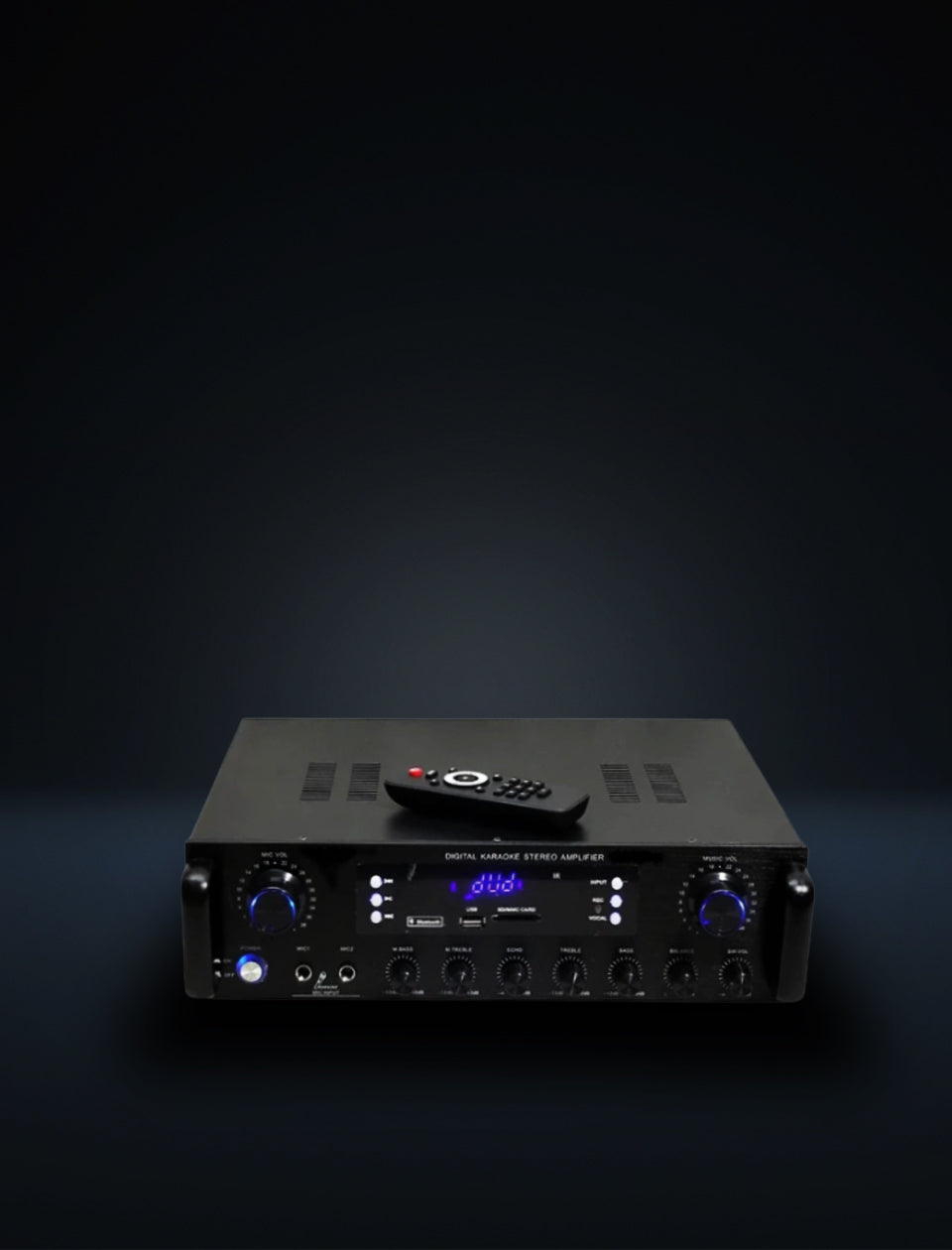 MR DJ AS305 Hybrid Home Audio Amplifier with Bluetooth, USB/SD, AM/FM Tuner features.