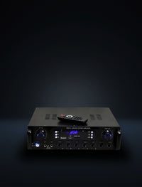 MR DJ AS305 Hybrid Home Audio Amplifier with Bluetooth, USB/SD, AM/FM Tuner features.