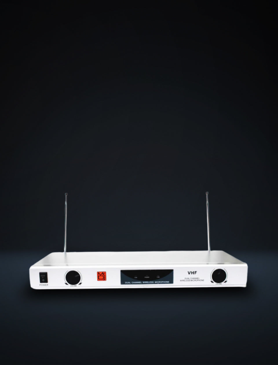 MR DJ MICVHF5600 2 Channel Professional PA/DJ/KTV/Karaoke VHF Lapel & Handheld Wireless Microphone System with Digital Receiver