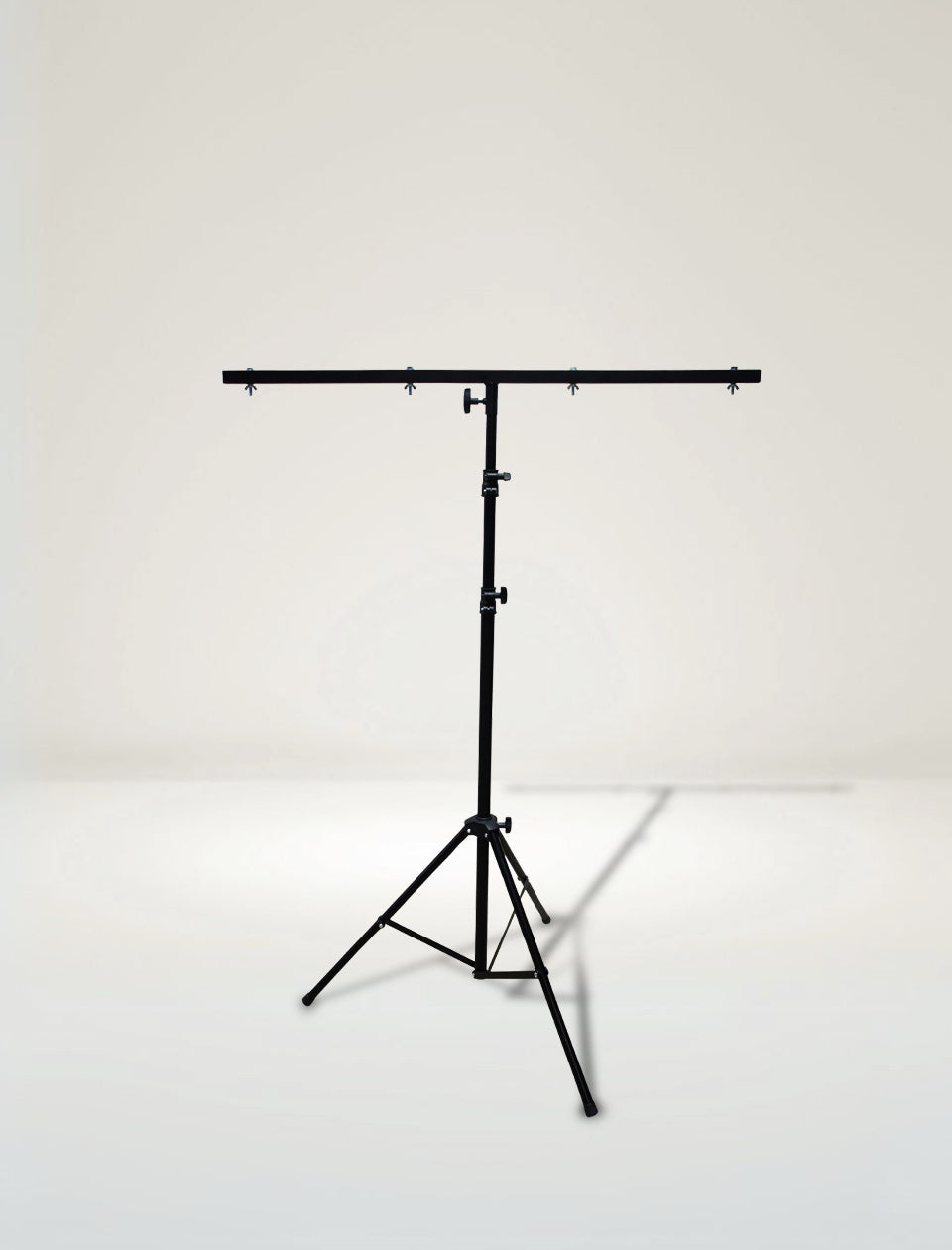MR Dj LS-100 9 Ft DJ Lighting Tripod Portable Stage T-Bar Light Stand w/ Cross Bar FS-adapter
