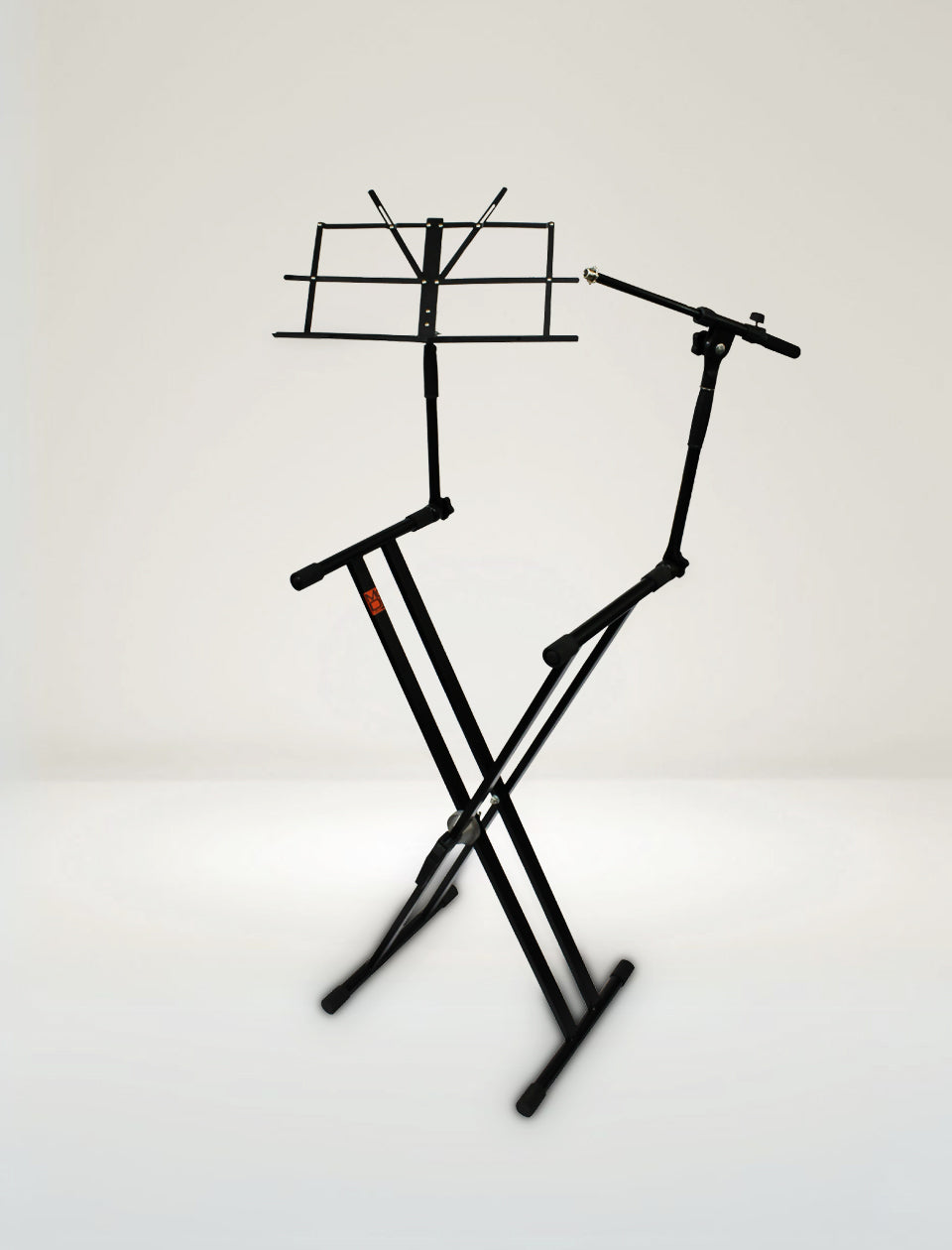 MR DJ KS700 Key Board Stand with Music Note and Microphone Holder