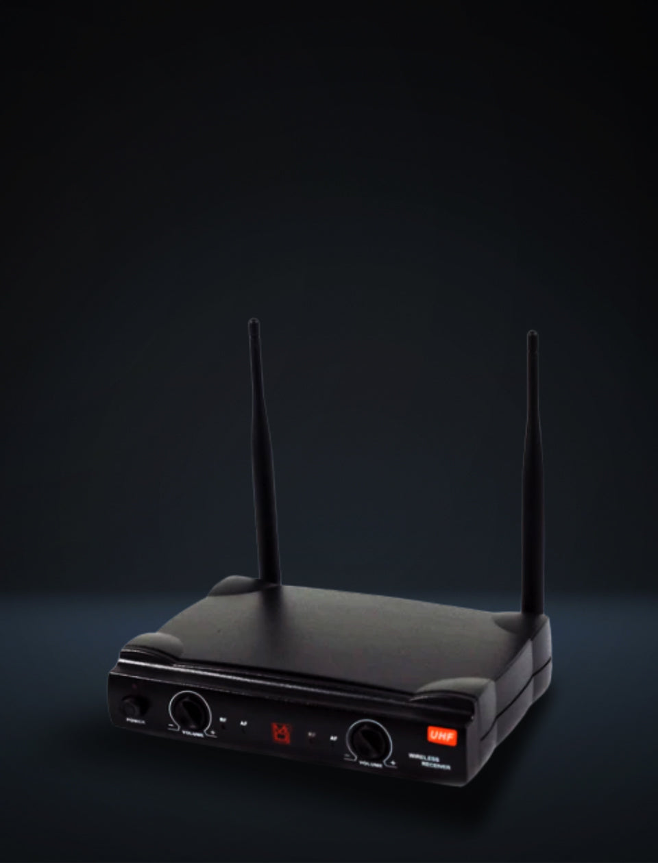 MR DJ MICUHF200 Dual UHF Wireless Microphone System Kit with 2 Handheld