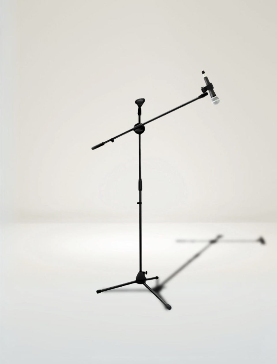 MR DJ MS300 Universal Adjustable Tripod Microphone Stands Adjustable Boom Stage with Mic Holder Clips
