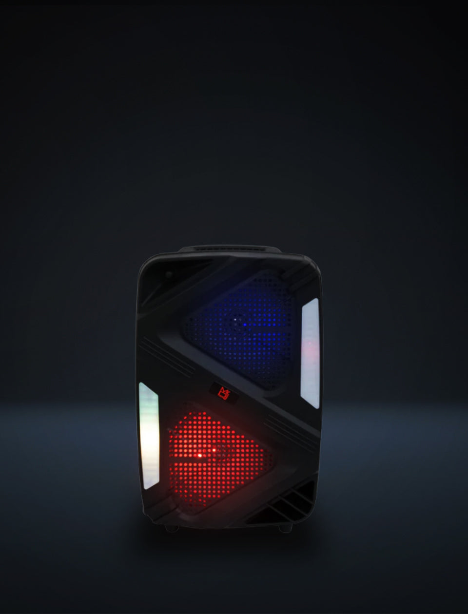 MR DJ BRAVO Dual 6.5" Portable PA DJ Active Powered Bluetooth TWS Speaker 1000 Watts LCD/MP3/USB/micro SD