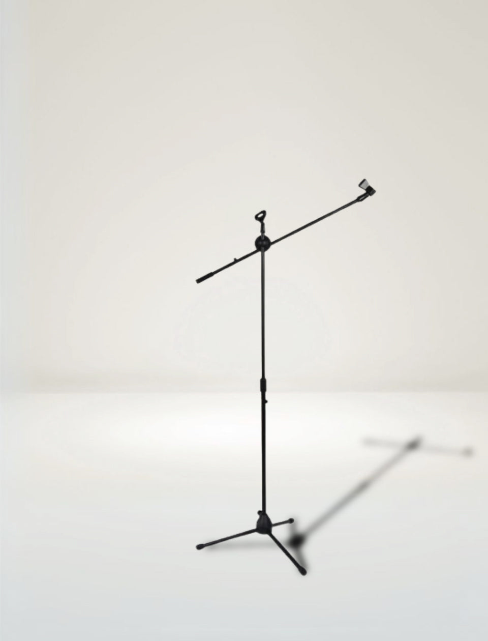 MR DJ MS600PKG 2 Microphone Stands Adjustable Boom Stage with Mic Holder Clips & Carry Bag