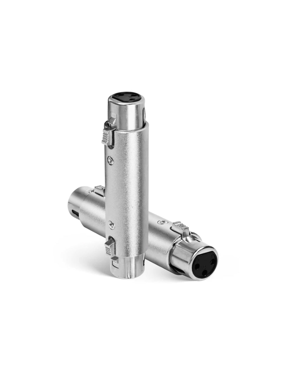 MR DJ AXLRFF-2 3-Pin XLR Female to 3-Pin XLR Female Audio Microphone Cable Extension Adapter Connector 2-Pack