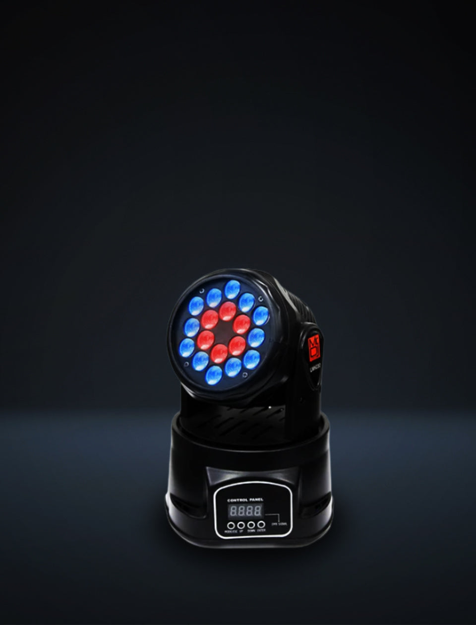 MR DJ LMH230 100W RGBW 18-LED Wash Moving Head Light DMX Stage Light DJ Party Lights