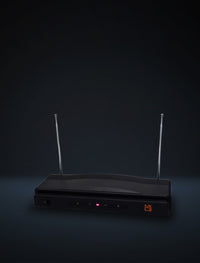 MR DJ MIC3250 Dual Handheld Wireless Microphone System with dual RF mics