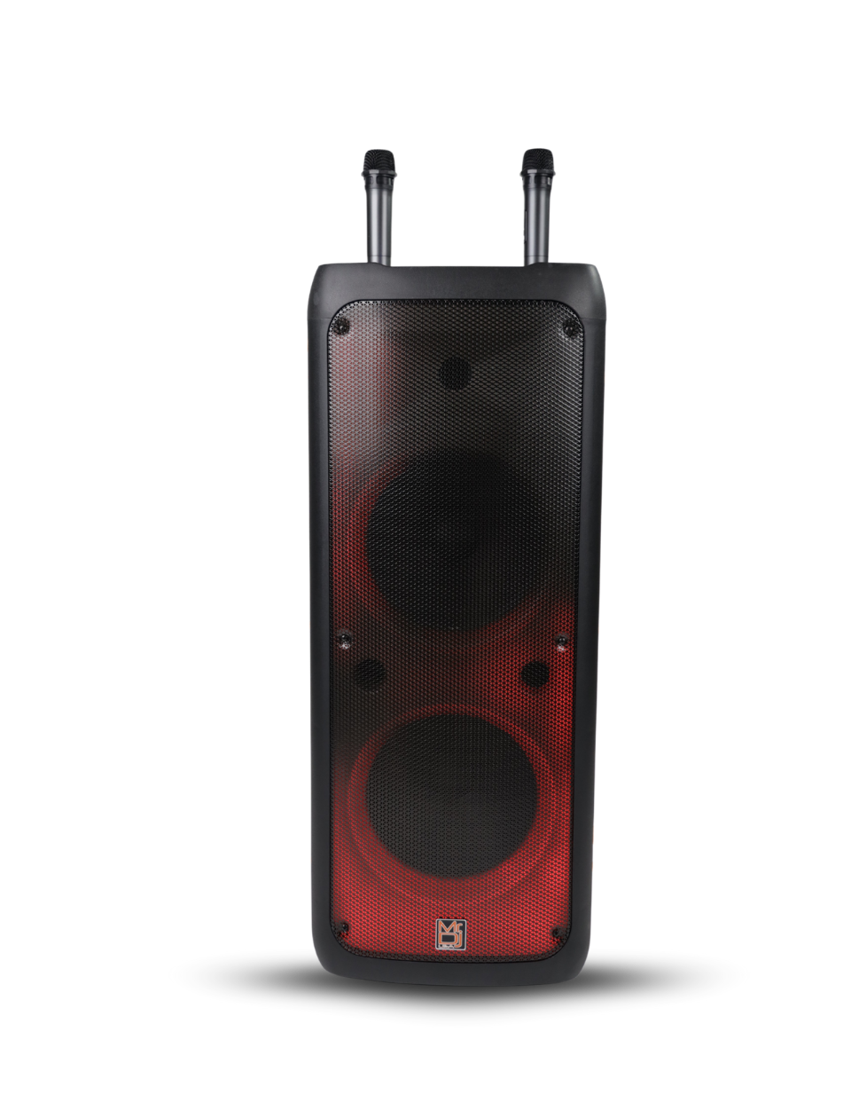 MR DJ FLAME5500LED Double 12" Bluetooth PA Party Speakers Liquid Crystal LED TWS FM USB